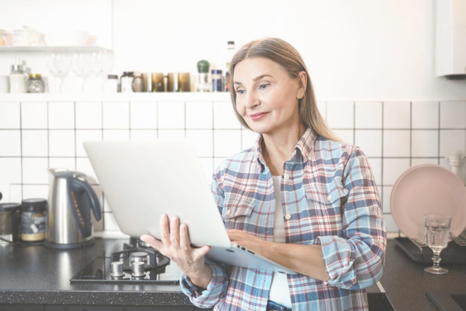 Professional remote workspace setup for financial monitoring